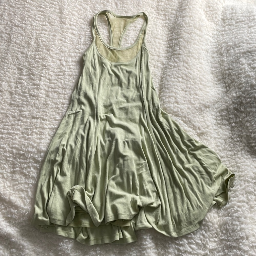 silence + noise Little Green Dress - Size Small